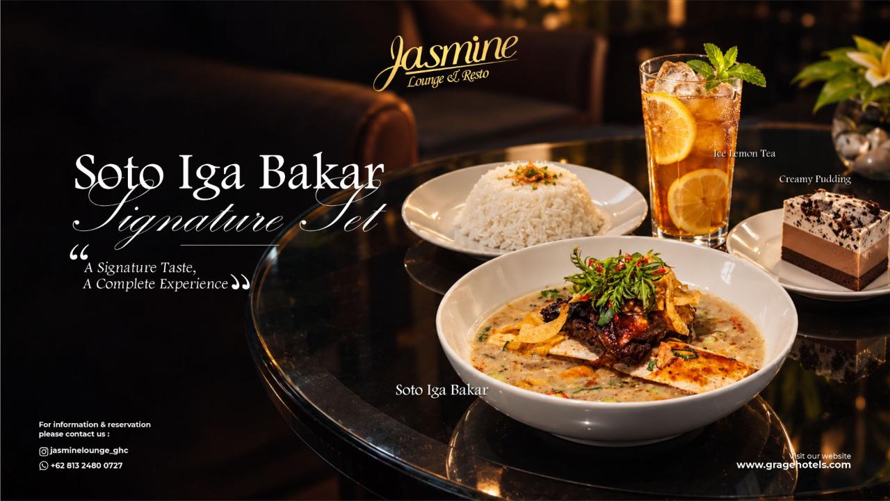 Signature Set at Jasmine Lounge 